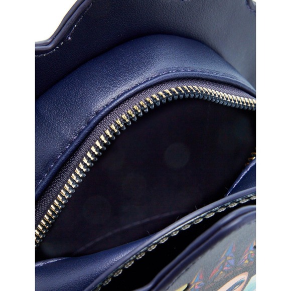 Her Universe Evil Queen Crossbody Bag - Blue and Gold - Picture 4 of 5